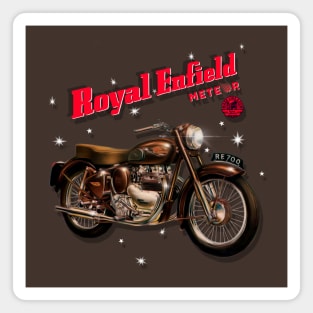 The Awsome Royal Enfield Meteor Motorcycle Magnet